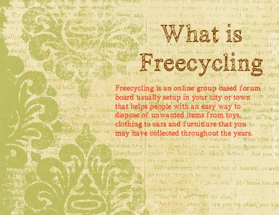 What is Freecycling